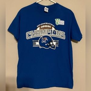 University of Memphis Tigers Football 2014 Miami Beach Bowl Champions Tee